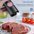 Moedor elétrico de temperos com ajuste de moagem