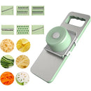 Fatiador manual 5 em 1 para legumes e vegetais em aço inox