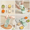 Fatiador manual 5 em 1 para legumes e vegetais em aço inox