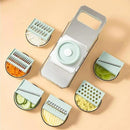 Fatiador manual 5 em 1 para legumes e vegetais em aço inox