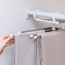 Cabide retrátil organizador 5 em 1 em aço inox