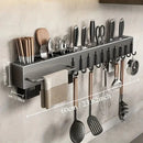 Porta-facas e utensílios de cozinha em ferro
