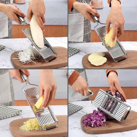 SliceMax - 4 em 1 Fatiador de Legumes Multiuso – O jeito mais rápido e seguro de preparar seus alimentos