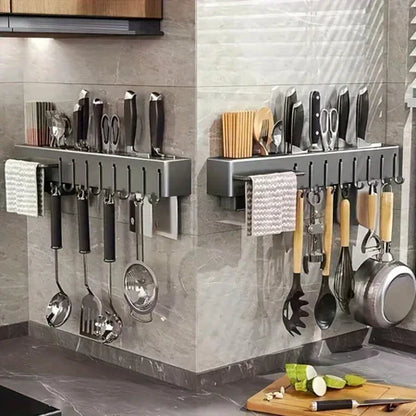 SuportFlex - Suporte de Ferro Para Armazenamento De Facas Ganchos Talheres Utensílios De Cozinha - Entrega Grátis
