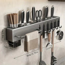 Porta-facas e utensílios de cozinha em ferro