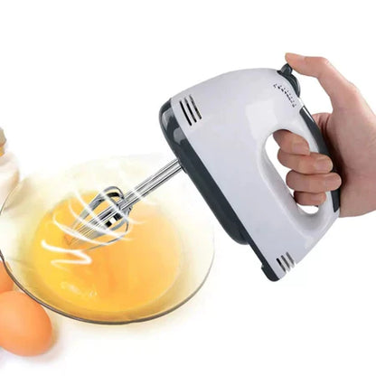 Batedeira Elétrica de Mão 7 Velocidades 260W Para Bolos e Chantilly