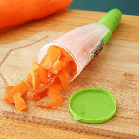 PraticChef - Descascador de Legumes e Frutas com Reservatório Integrado - Entrega Grátis