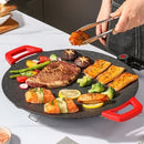 Grill elétrico antiaderente em pedra vulcânica