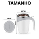 Caneca térmica com misturador de bebidas